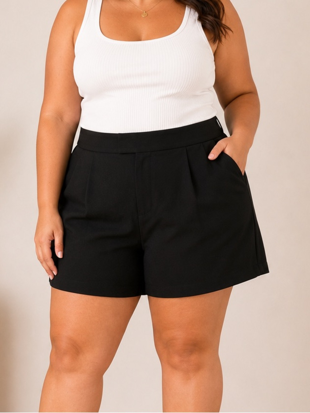 A New Day NWT High Waist Summer Dress Shorts – Classic Black